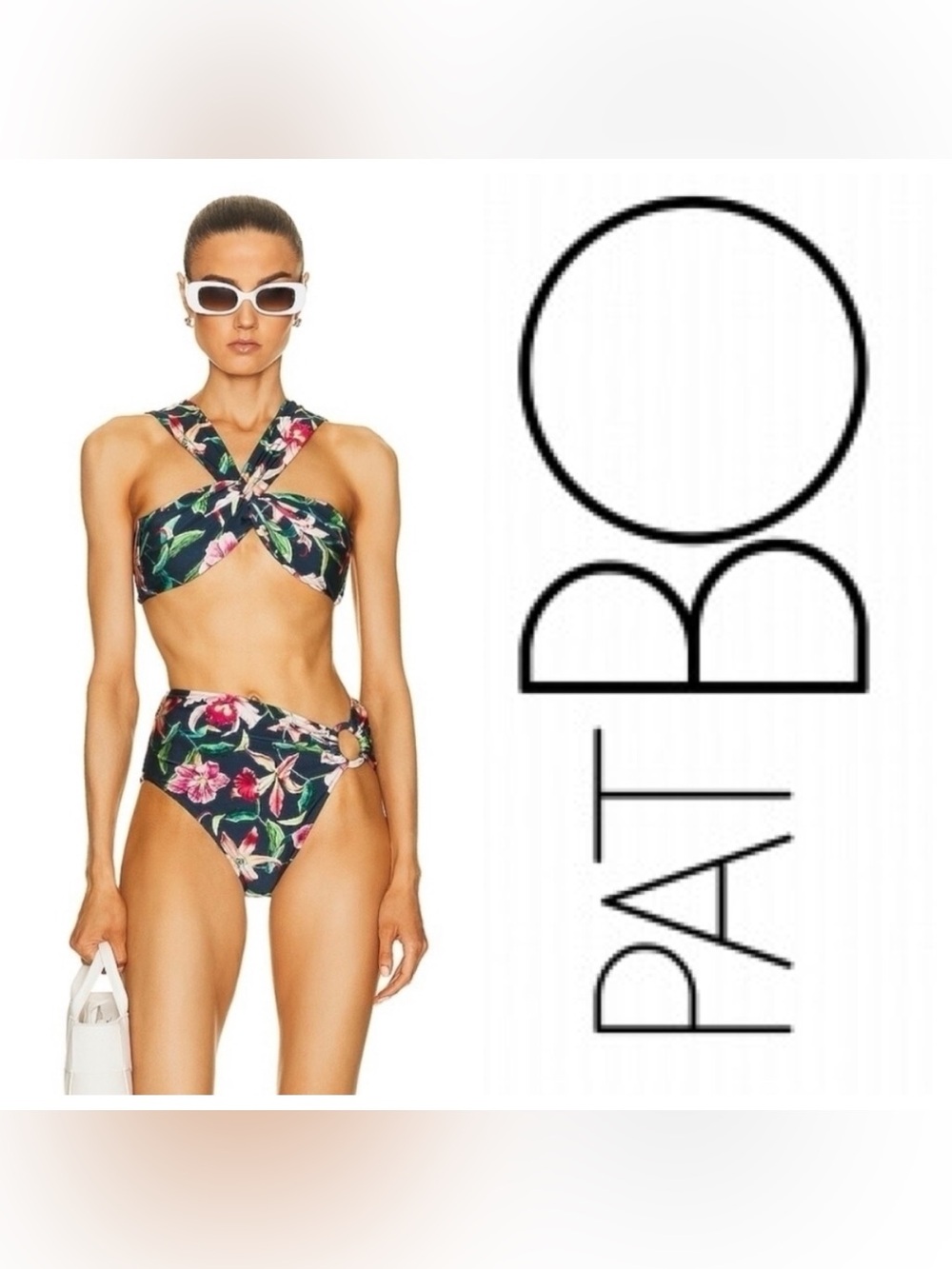 PatBo Laelia Floral Bikini Top